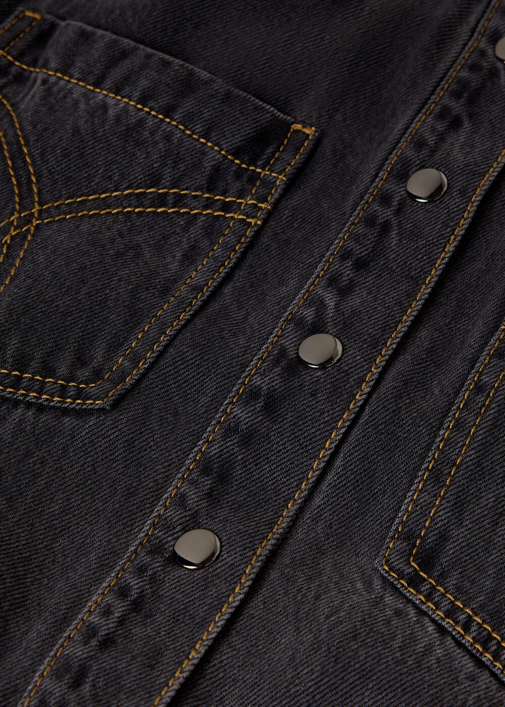 Cotton Blend Denim Jumpsuit