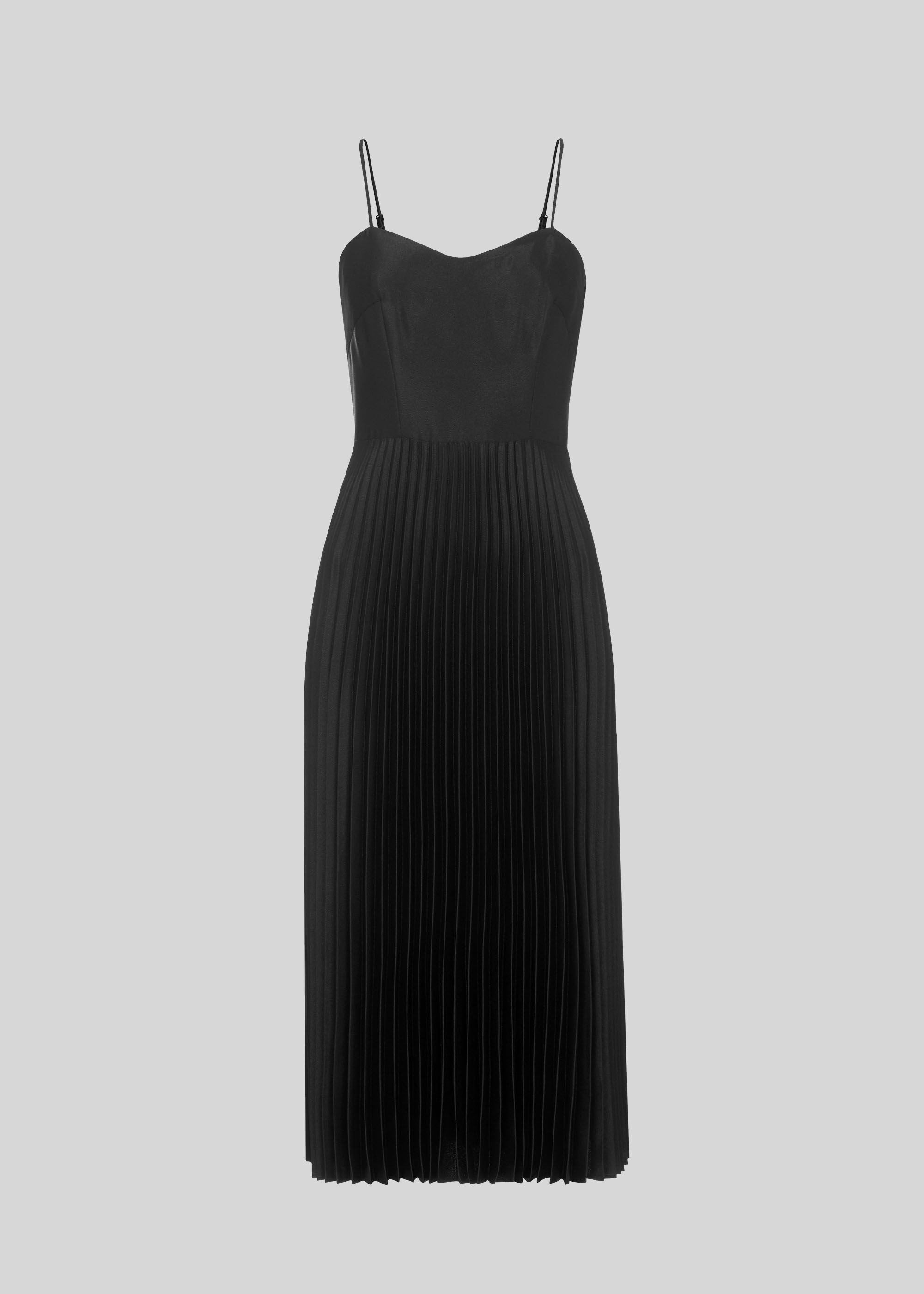 Whistles satin pleated deals dress