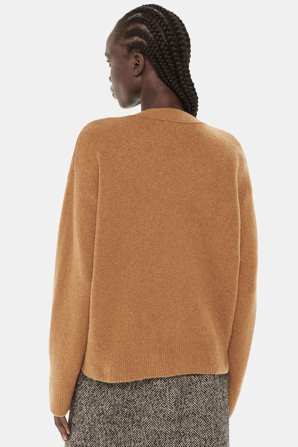 Textured Wool Mix Cardigan