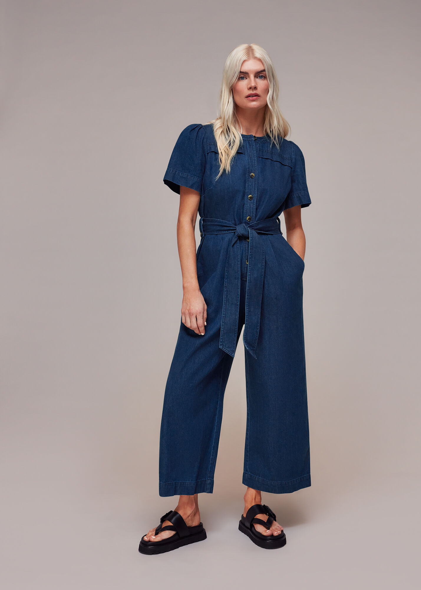 Whistles cheap denim jumpsuit