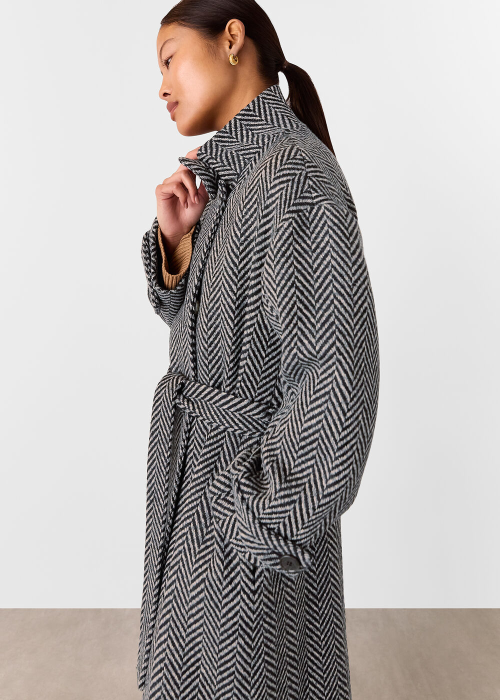 Petite Cosette Funnel Neck Coat