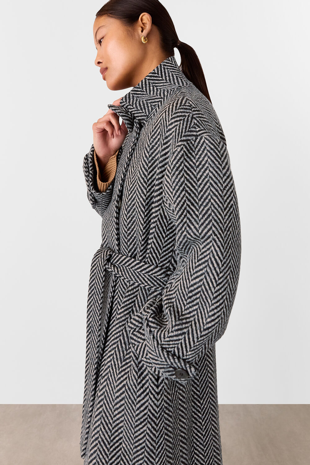 Petite Cosette Funnel Neck Coat