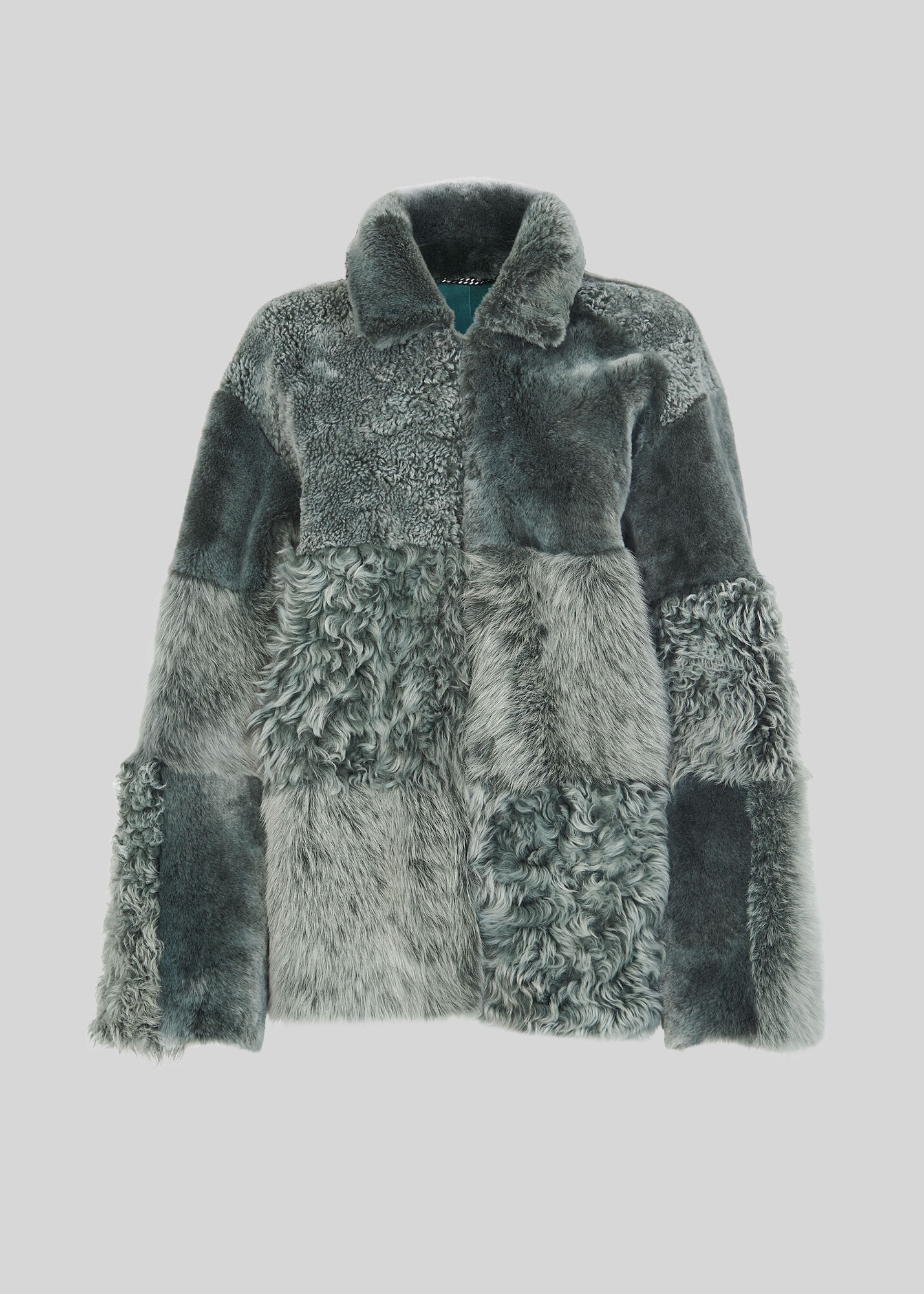 Mint Hema Shearling Coat WHISTLES