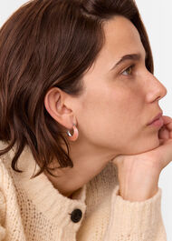 Enamel Curved Earring