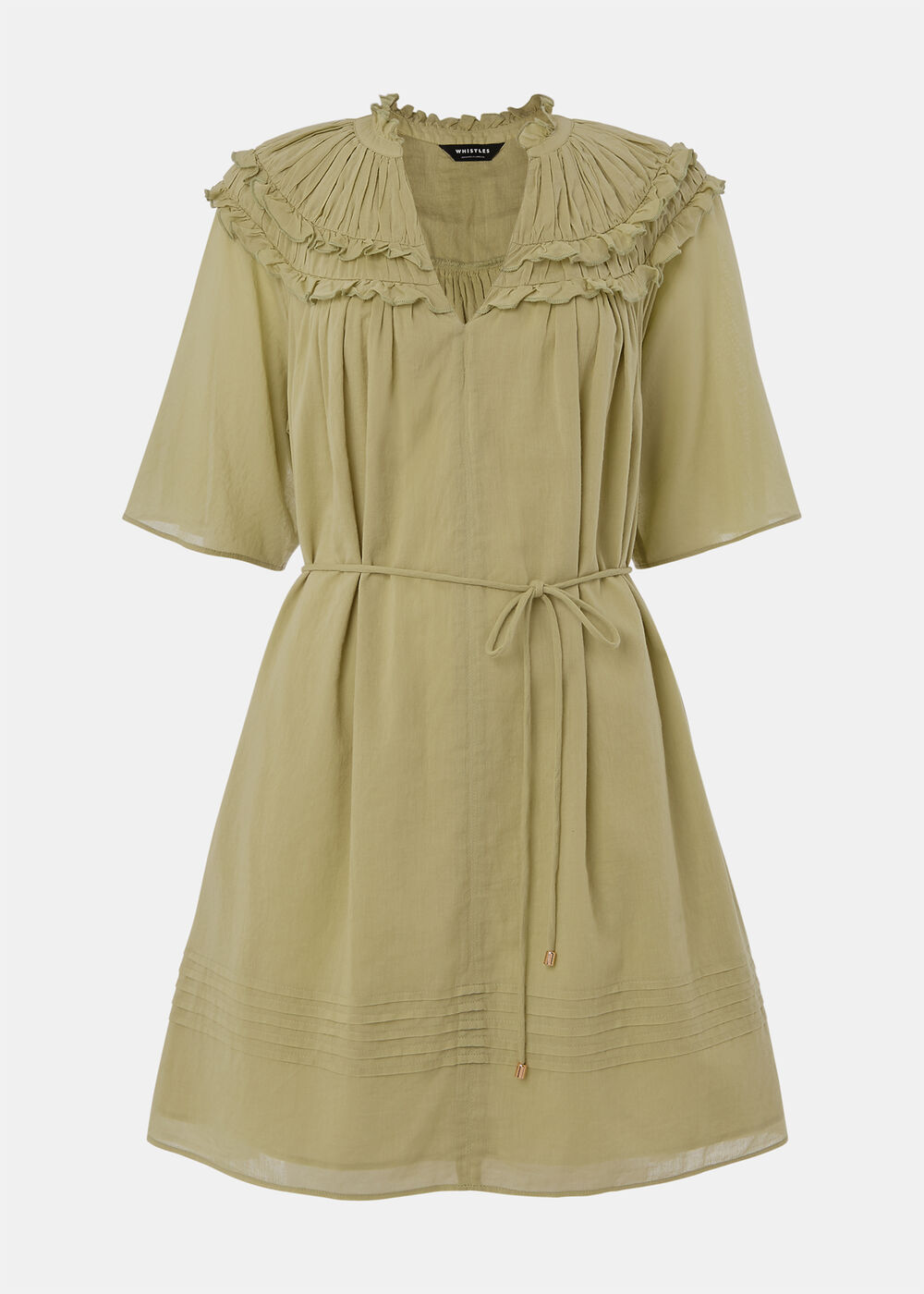 Petite Cotton Frill Mini Dress