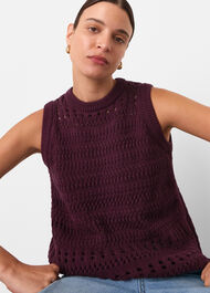 Chunky Cotton Pointelle Tank