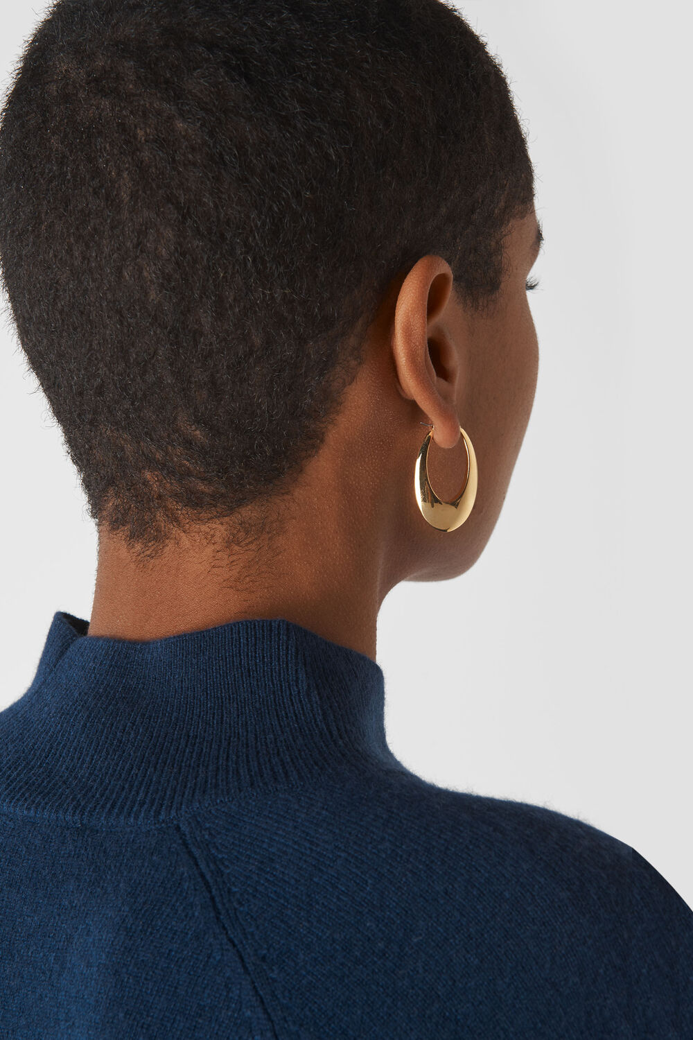 Large Oval Hoop Gold/Multi