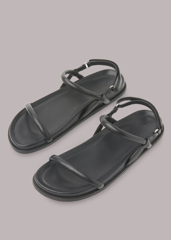 Black Shelby Padded Slingback Sandal