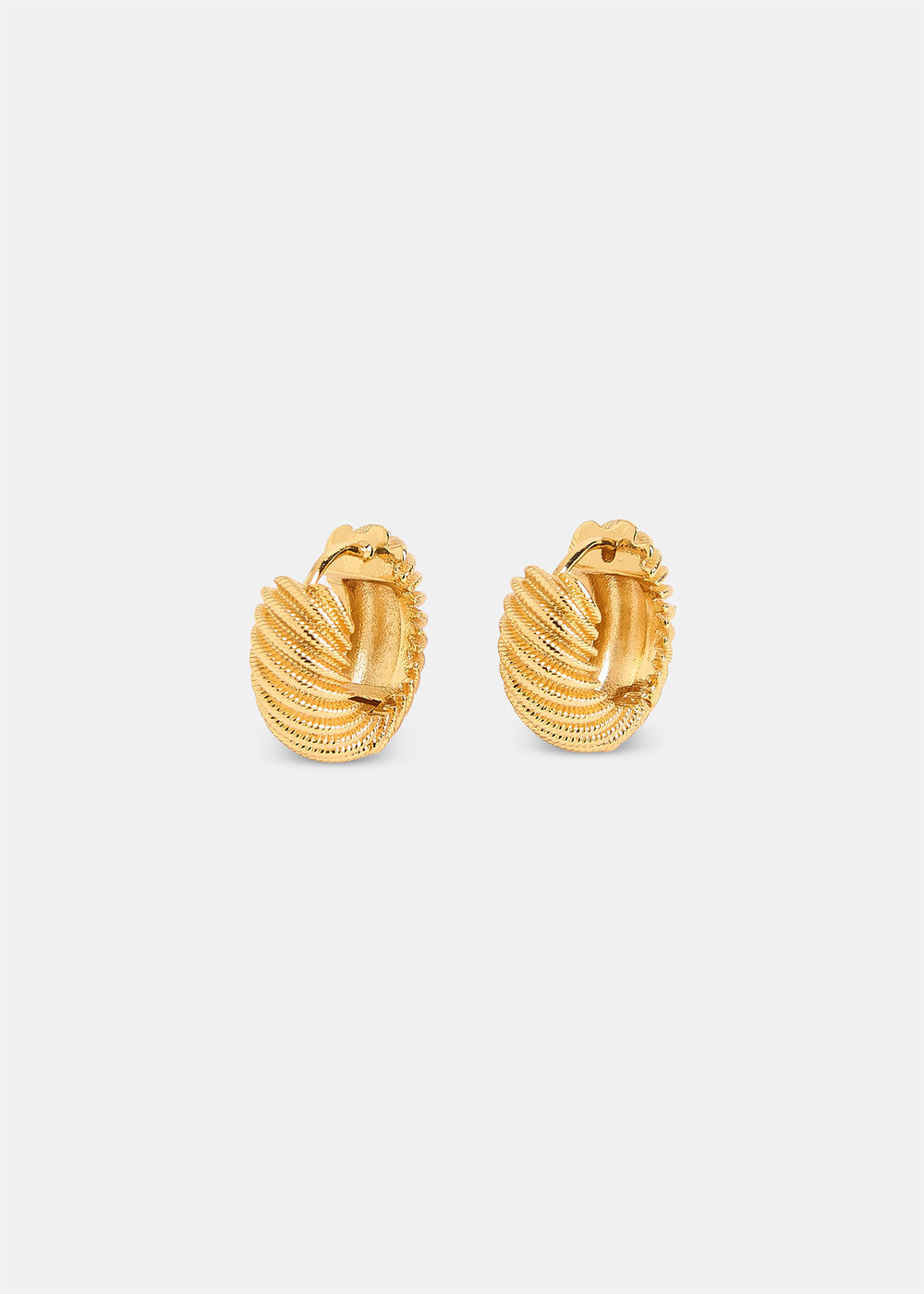Mini Textured Hoop Earring