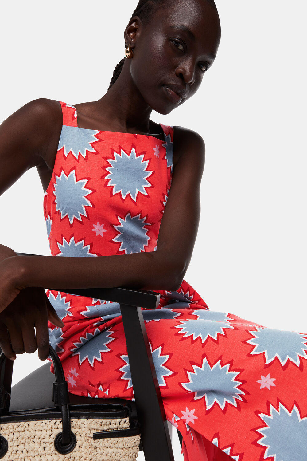Sunburst Linen Blend Dress