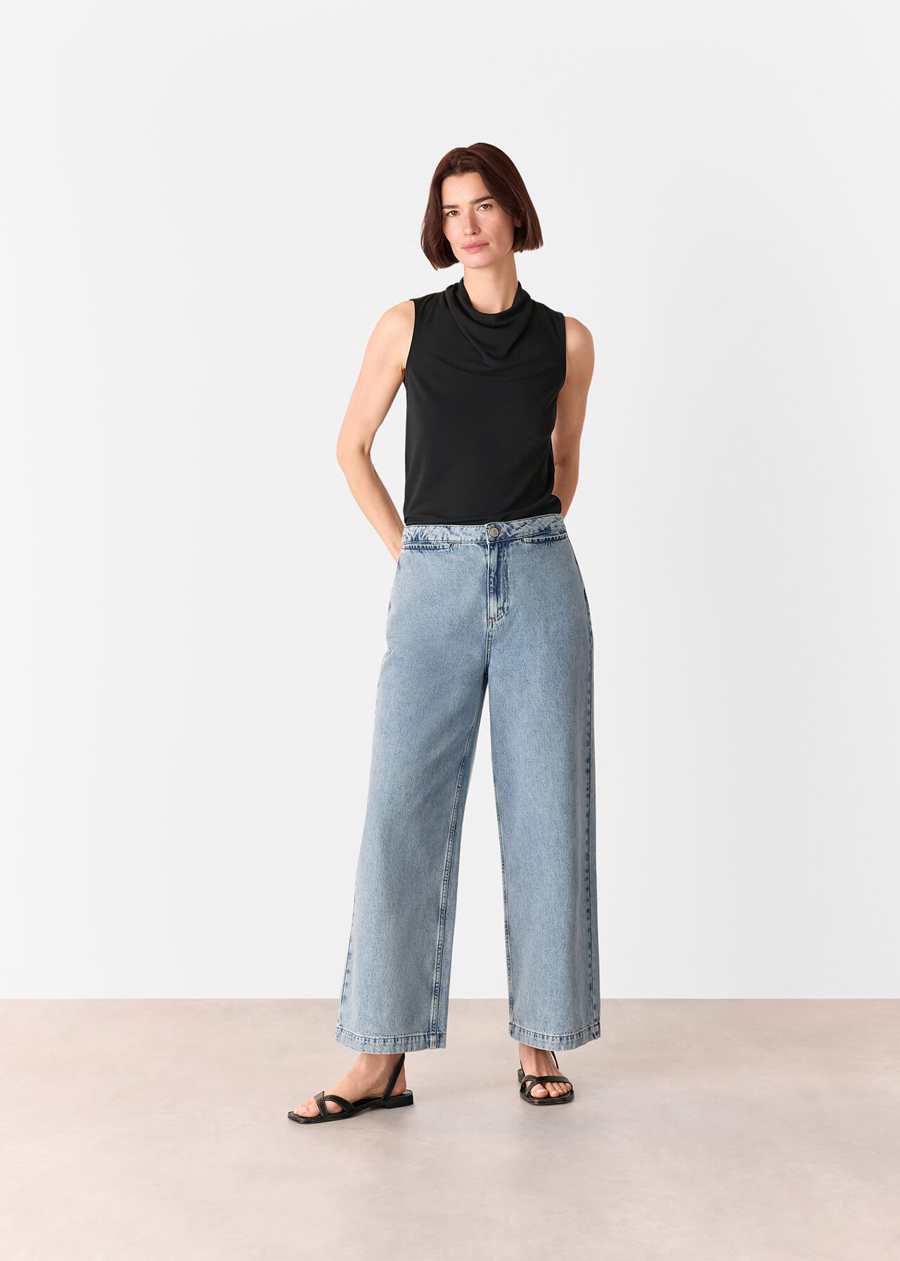 Cowl Neck Detail Top