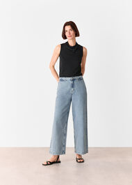 Cowl Neck Detail Top