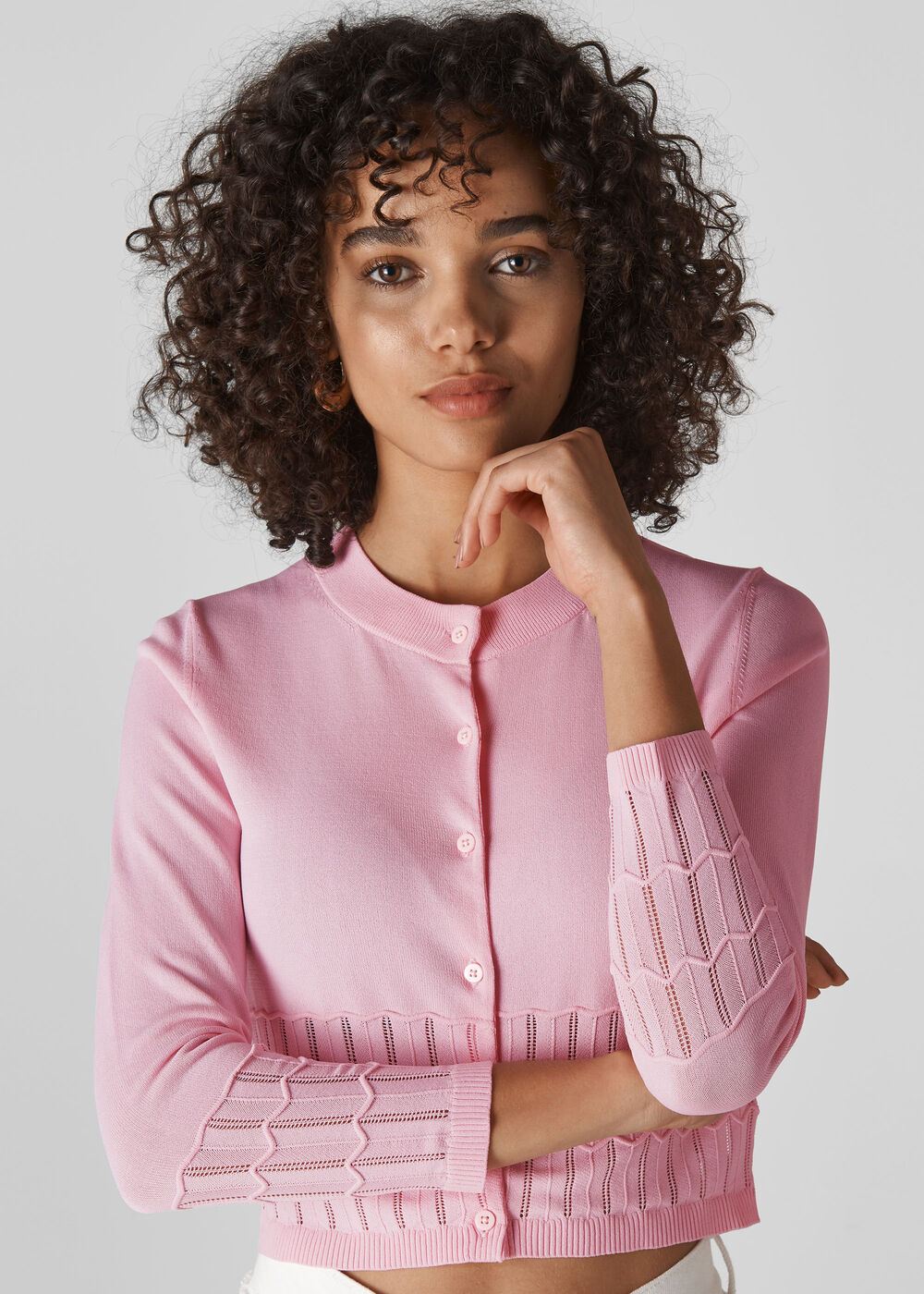 Pointelle Cardigan