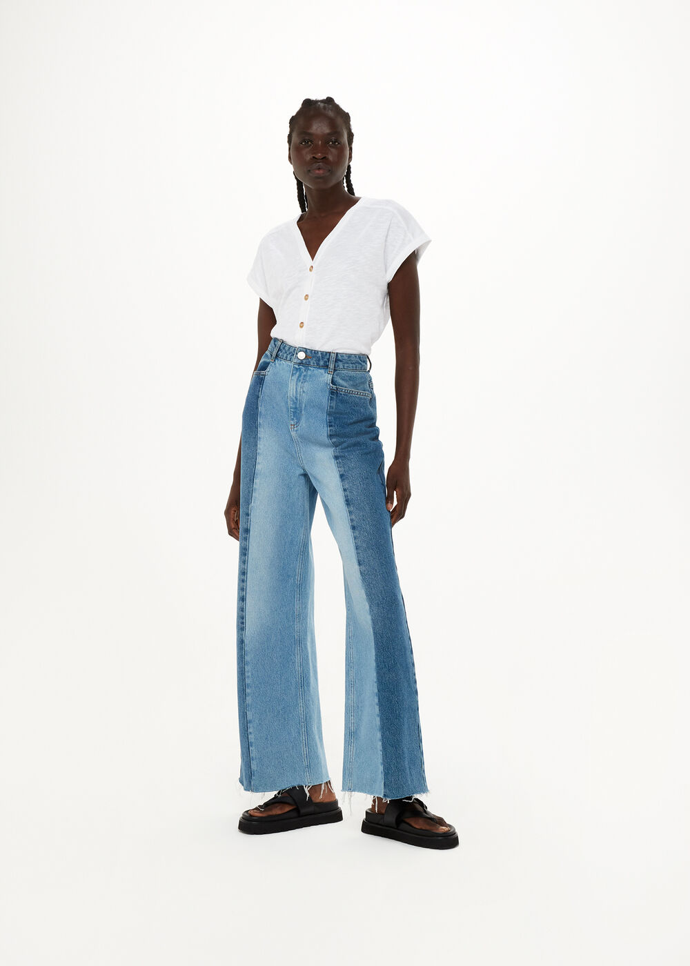 Aubrie Button Through Top