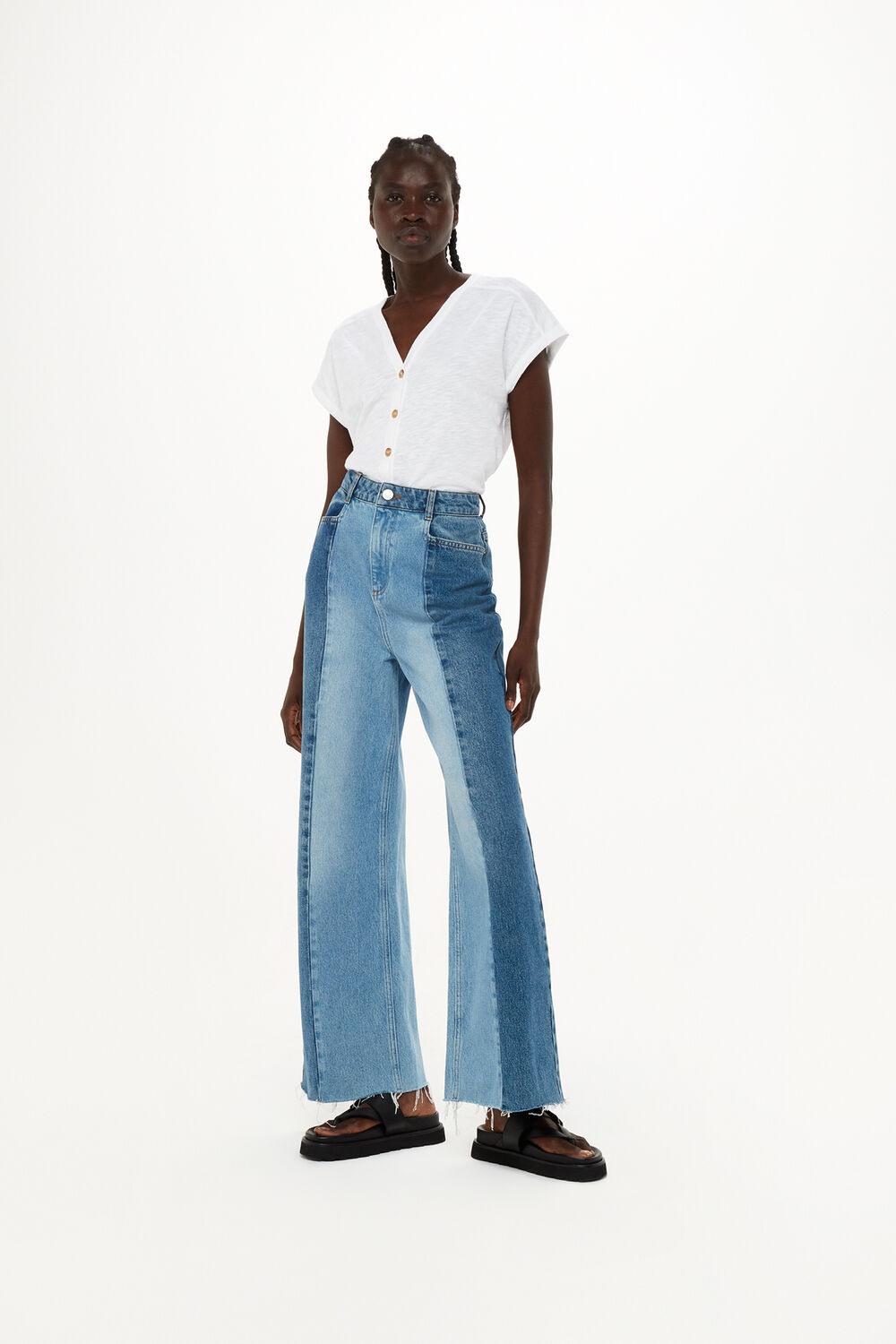 Aubrie Button Through Top