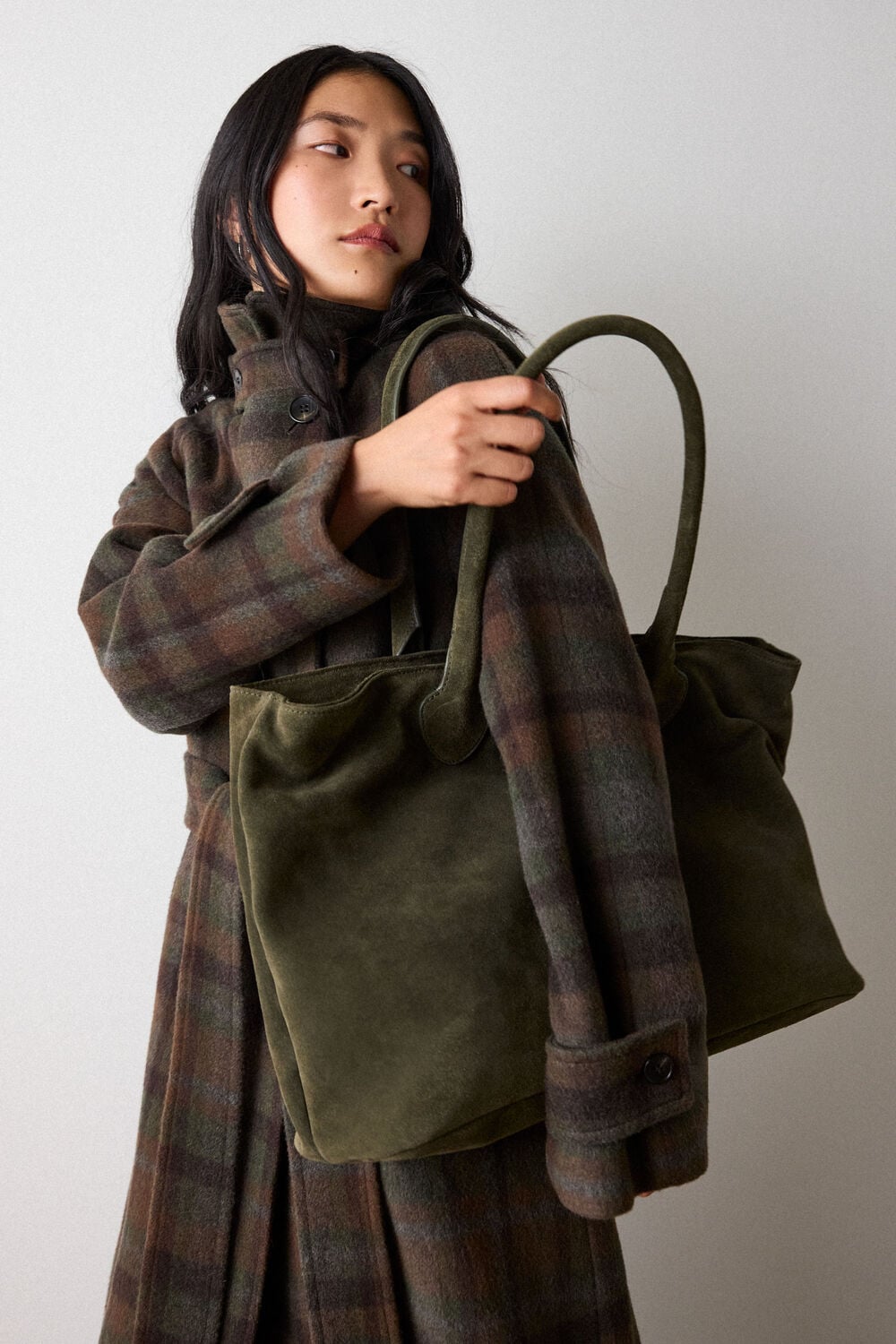 Leandra Suede Tote Bag