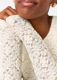 Jersey Lace Long Sleeve Top