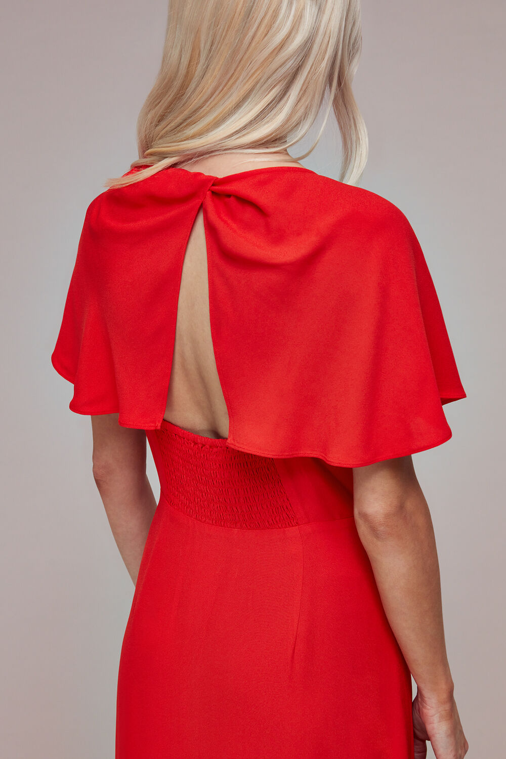 Petite Annabelle Cape Sleeve Dress