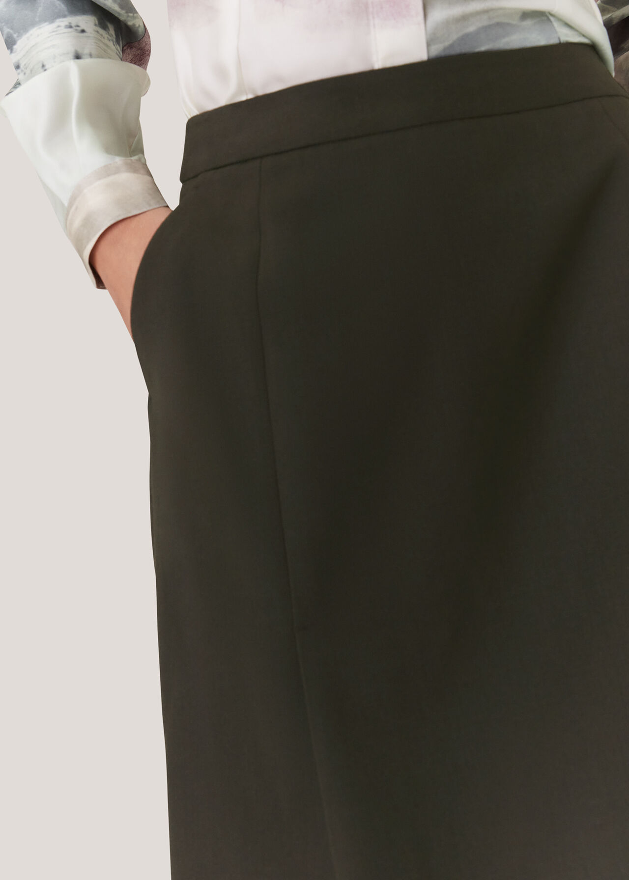 Natalie Wool Blend Skirt
