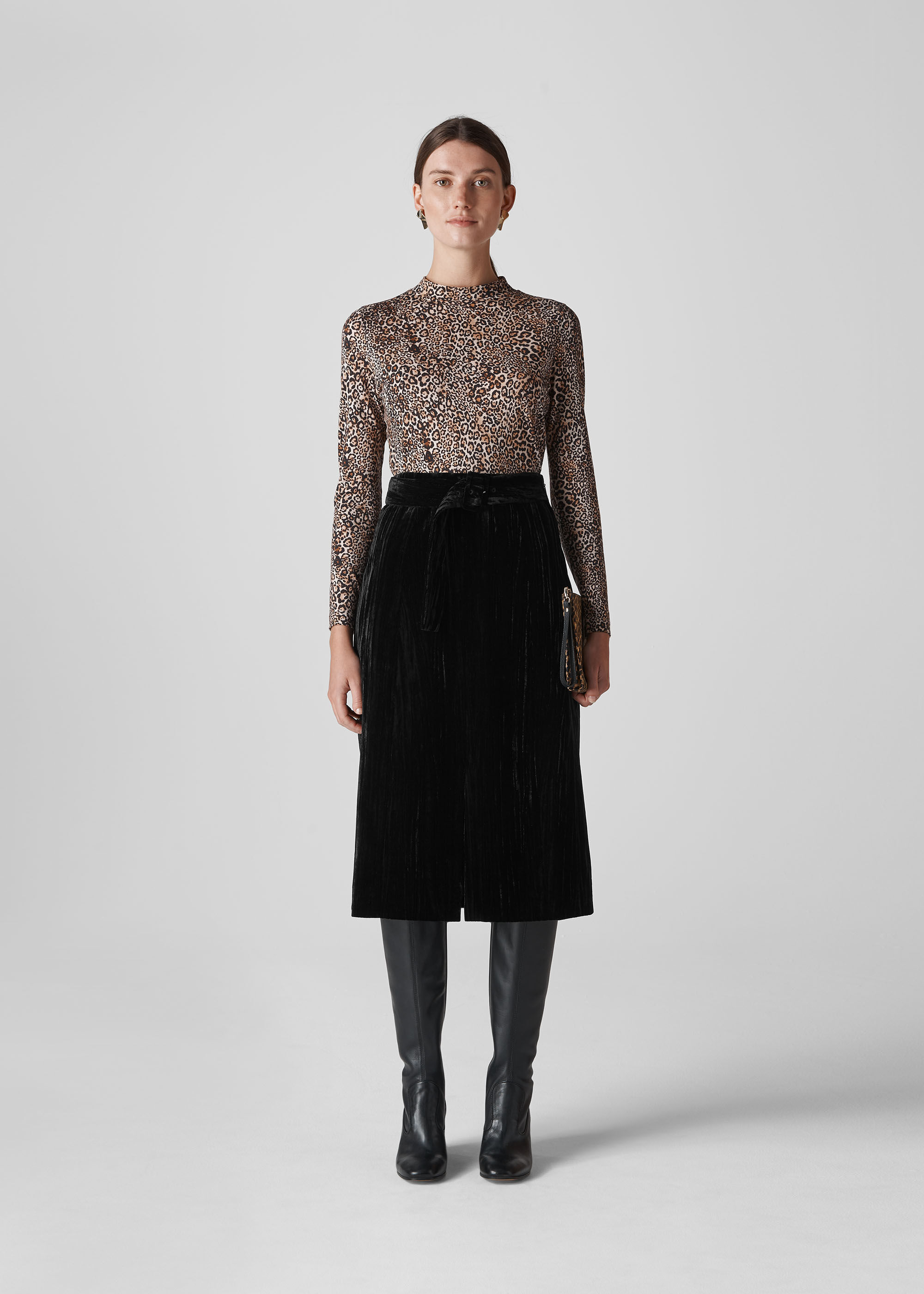 velvet overall skirt