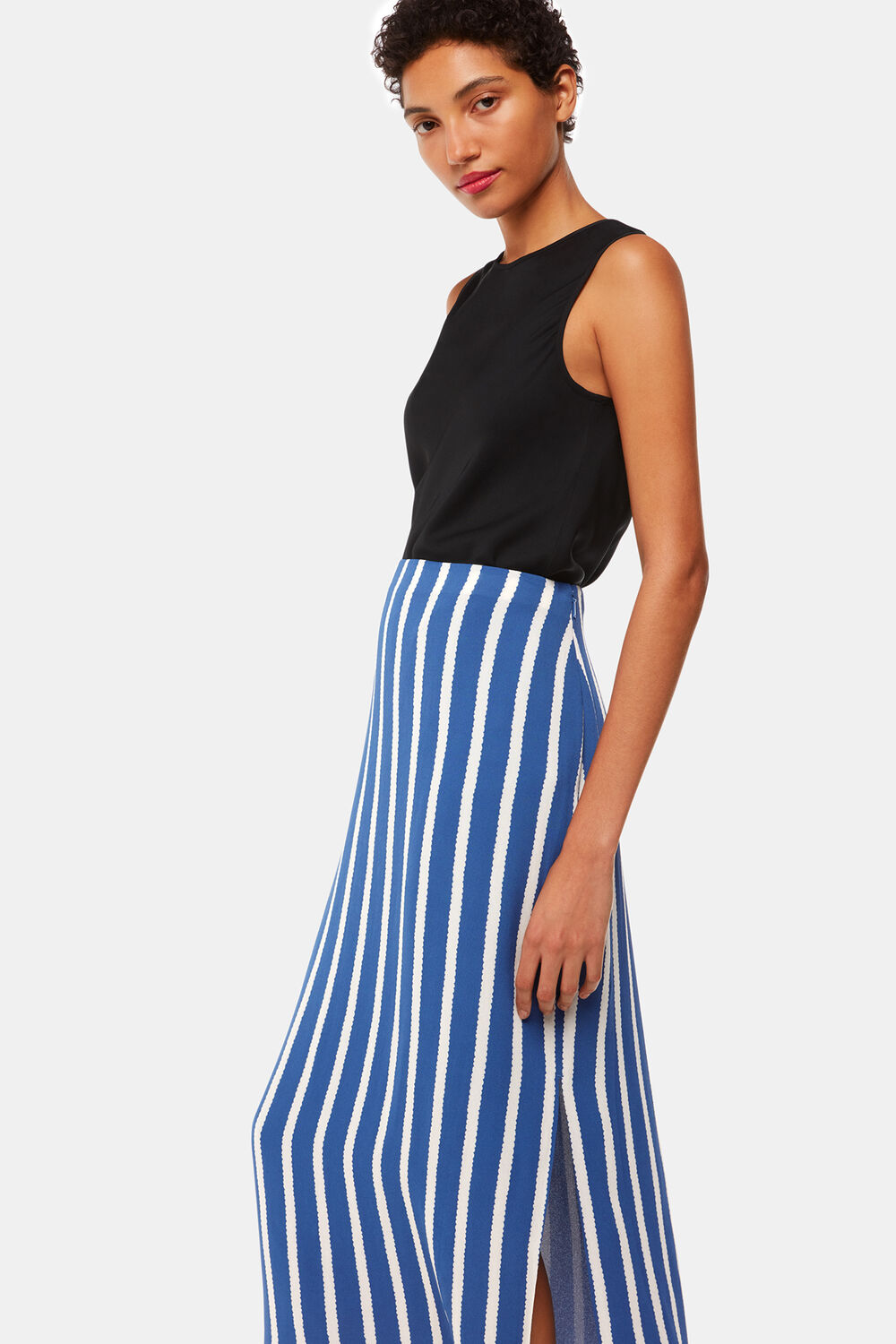Eliza Stripe Printed Skirt