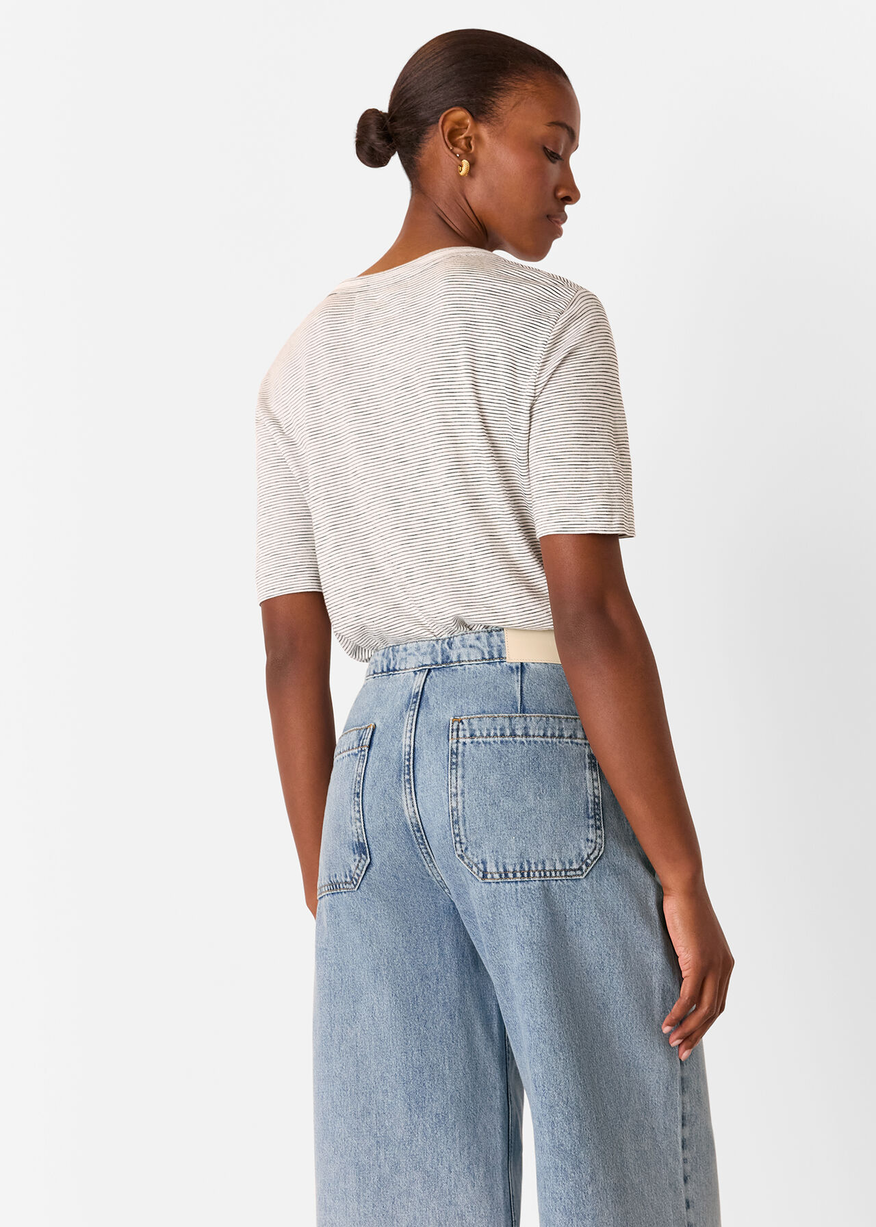 Rosa Double Trim Stripe TShirt