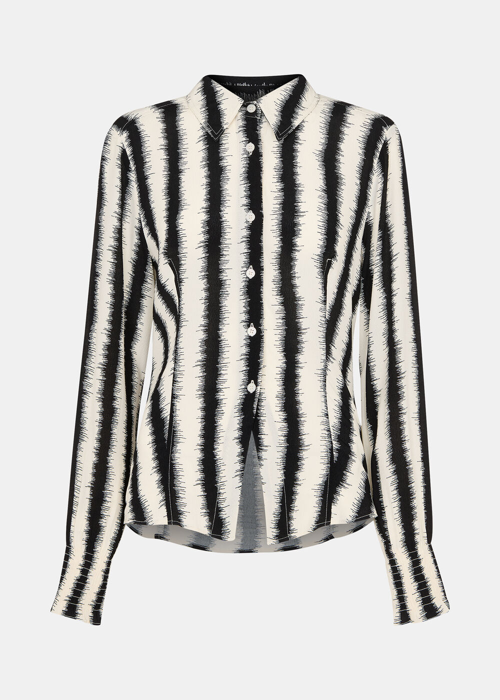 Petite Hazy Stripe Fitted Shirt