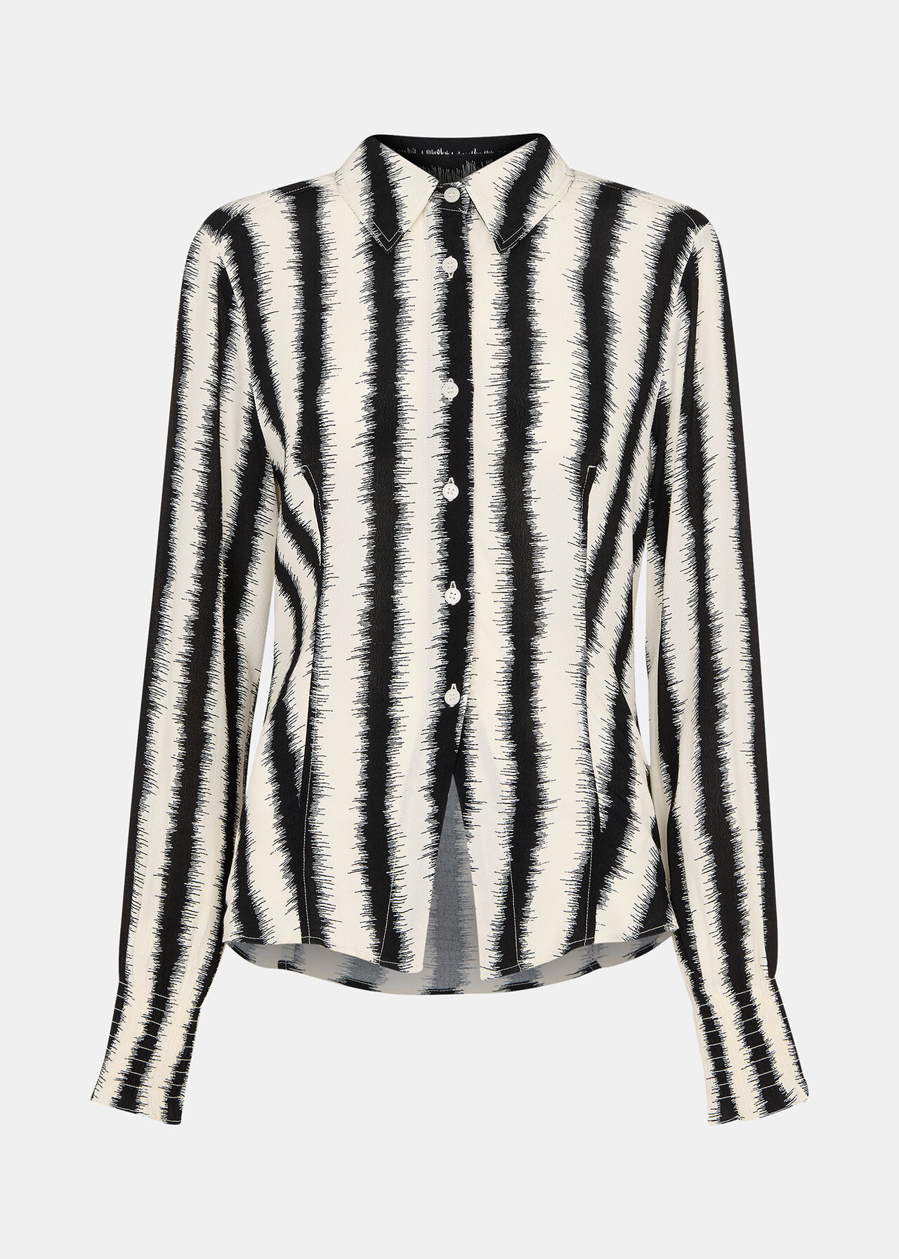 Petite Hazy Stripe Fitted Shirt