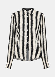 Petite Hazy Stripe Fitted Shirt