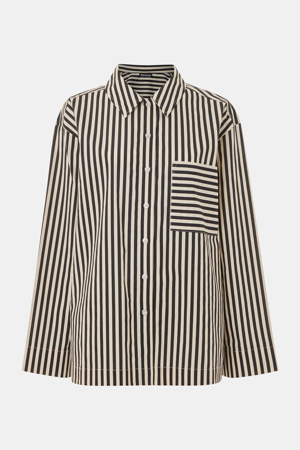 Cotton Stripe Pyjama Shirt