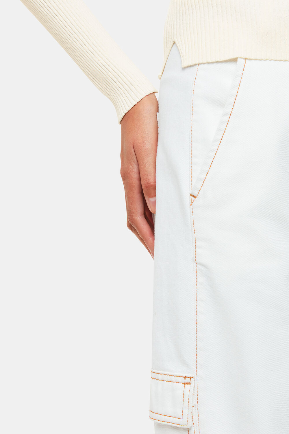 Ribbed V neck Cardigan