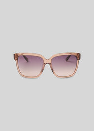 Zena Square Frame Sunglasses Pink