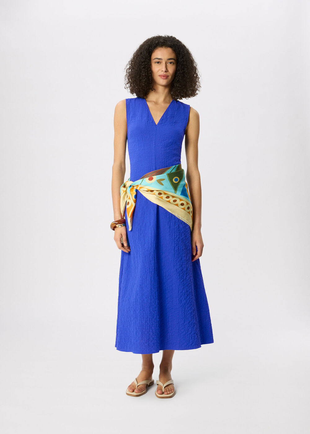 V Neck Textured Dress