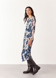 Batik Marble Mesh Dress