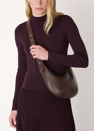 Small Sia Curved Crossbody Bag