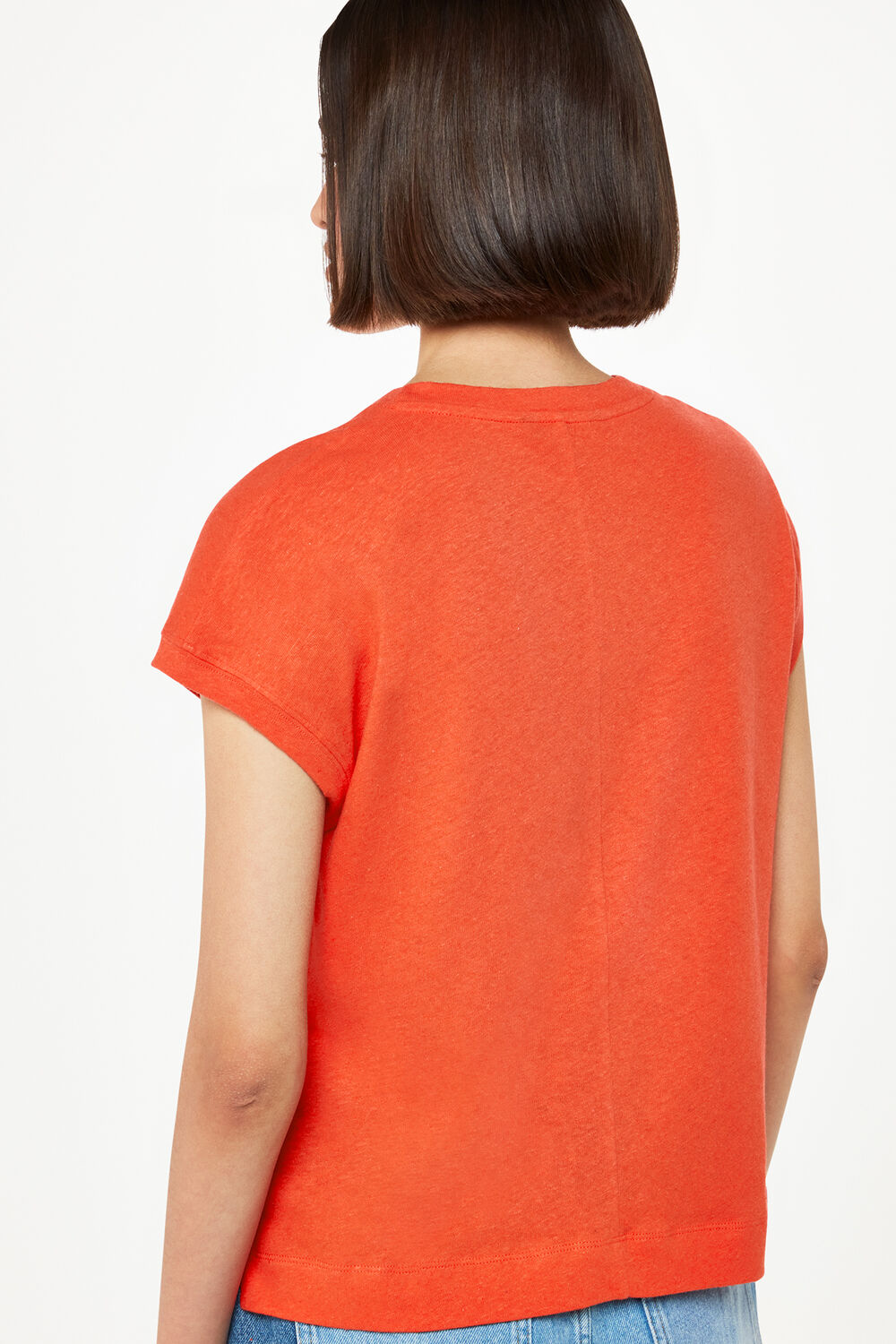 Ember Linen Mix Pocket Tee