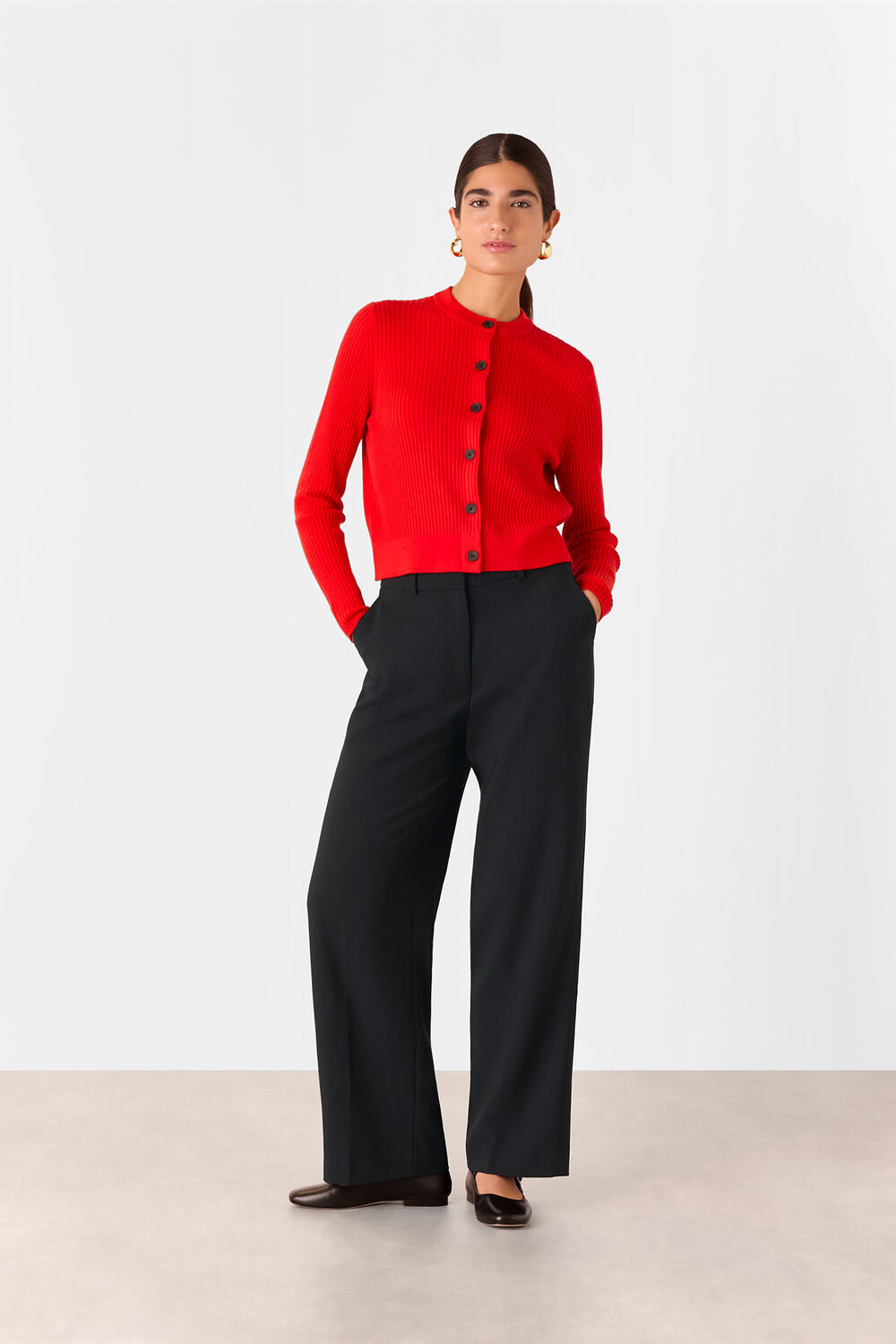 Amelie Wool Blend Trouser