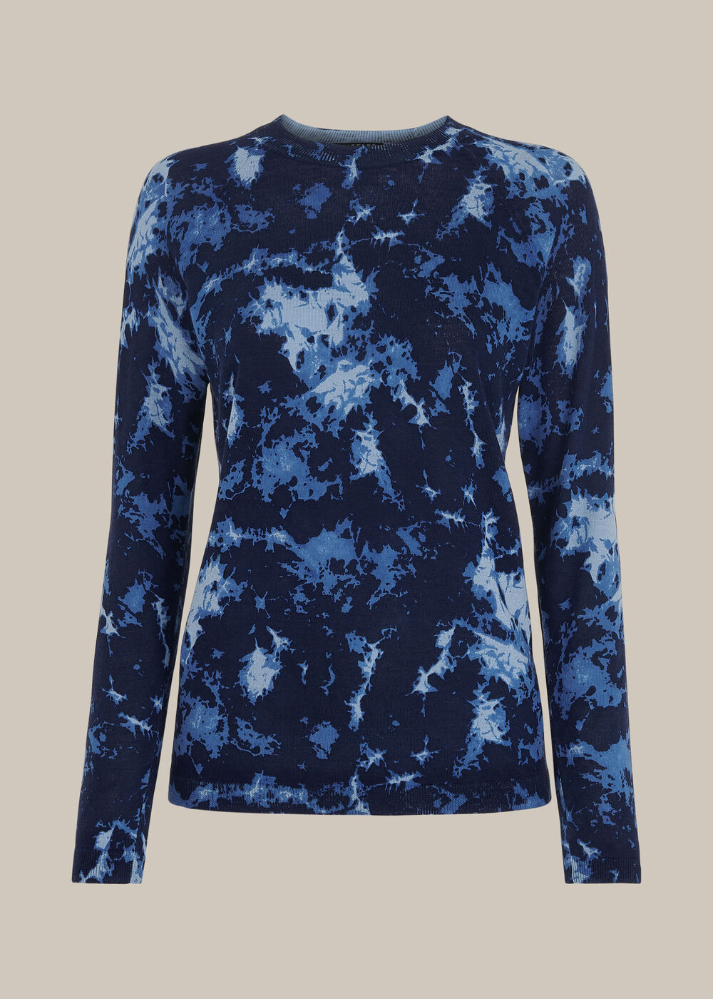 Tie Dye Printed Crew Neck