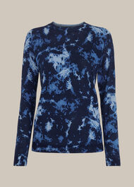 Tie Dye Printed Crew Neck