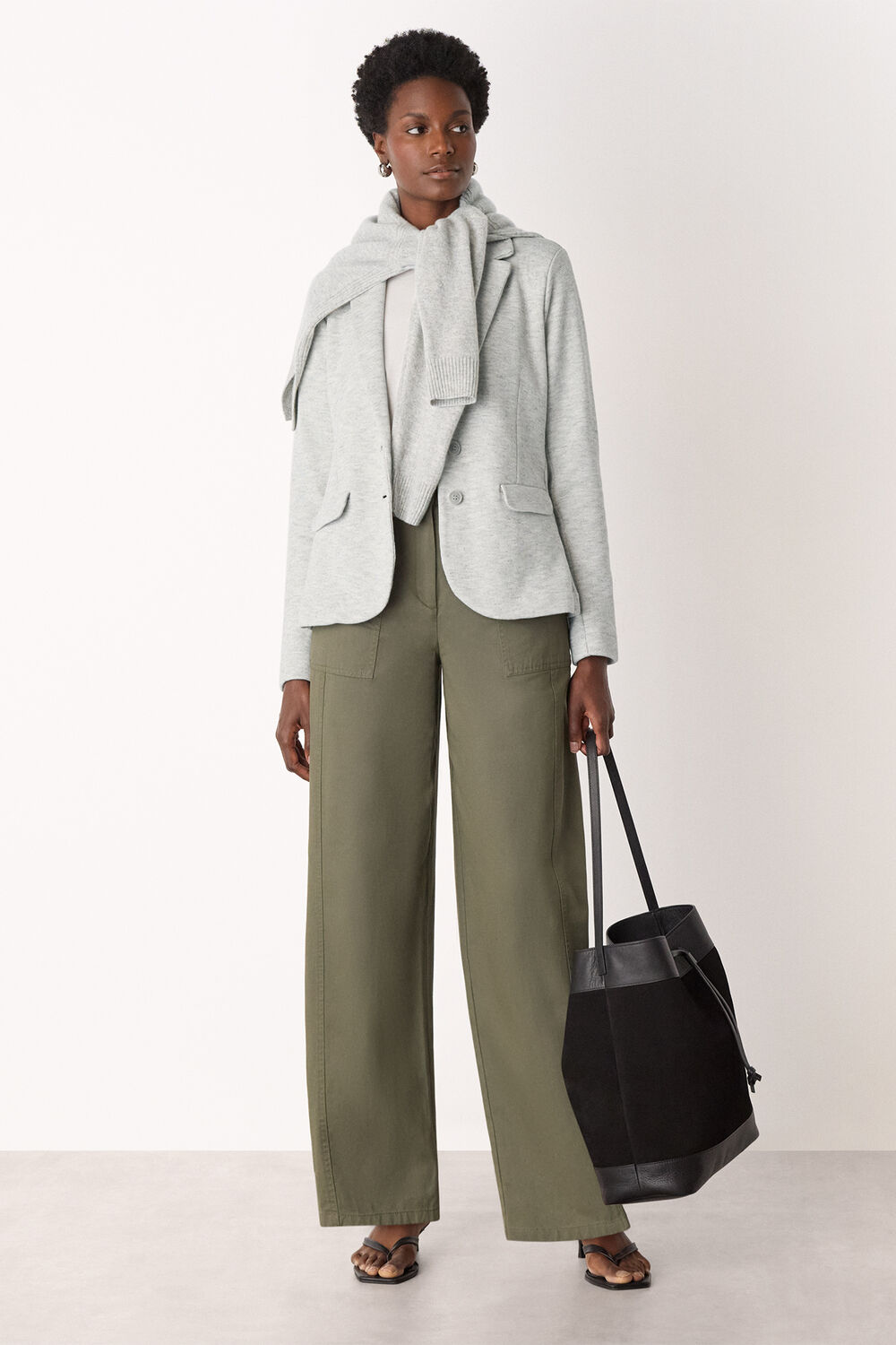 Grey Slim Jersey Jacket