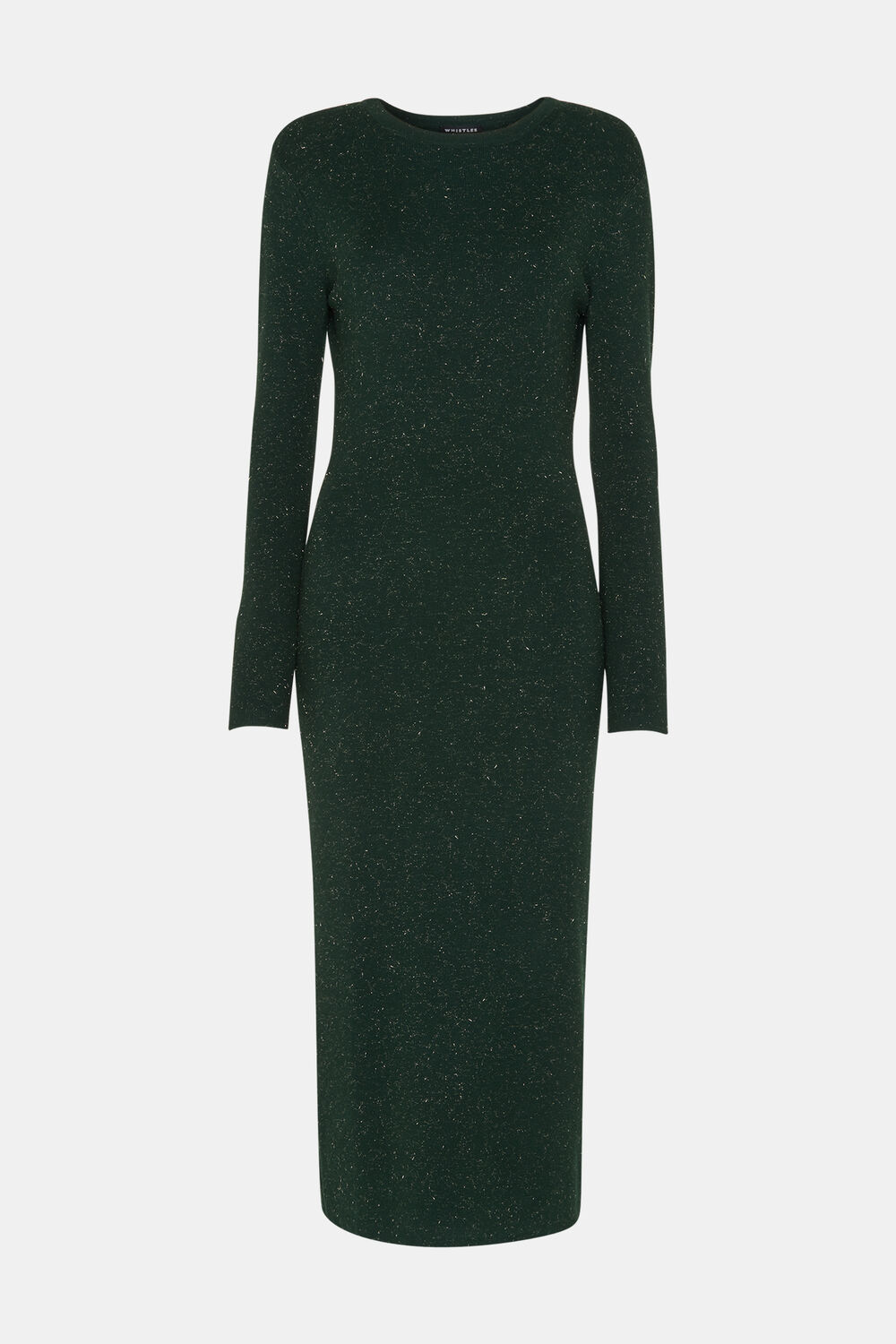 Dark Green Annie Sparkle Knit Dress
