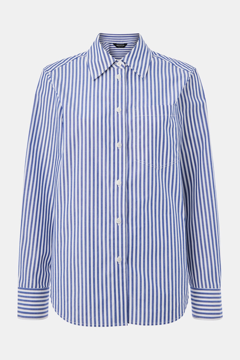 Blue Relaxed Fit Stripe Shirt