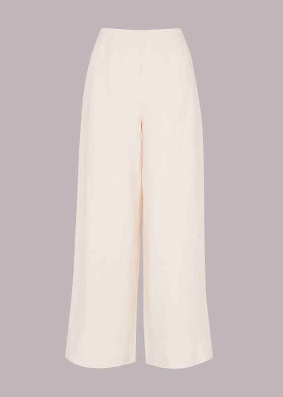 Neutral Nina Wide Leg Linen Pants 