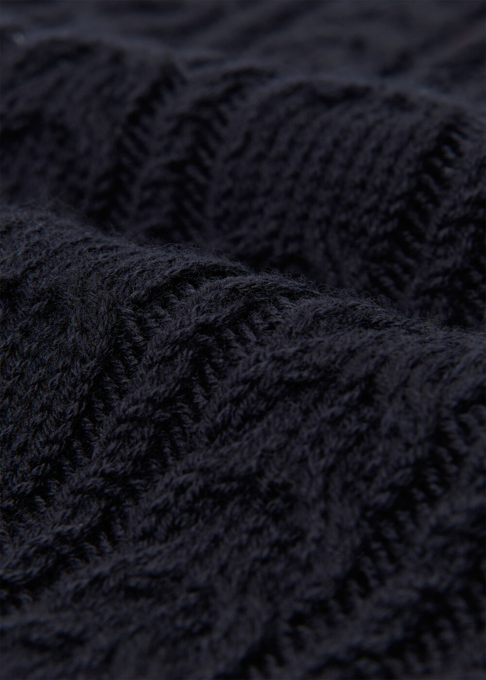 Wool Cable Detail Knit Tank