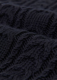 Wool Cable Detail Knit Tank