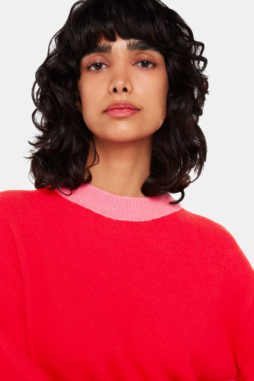 Colour block Crew Neck Knit