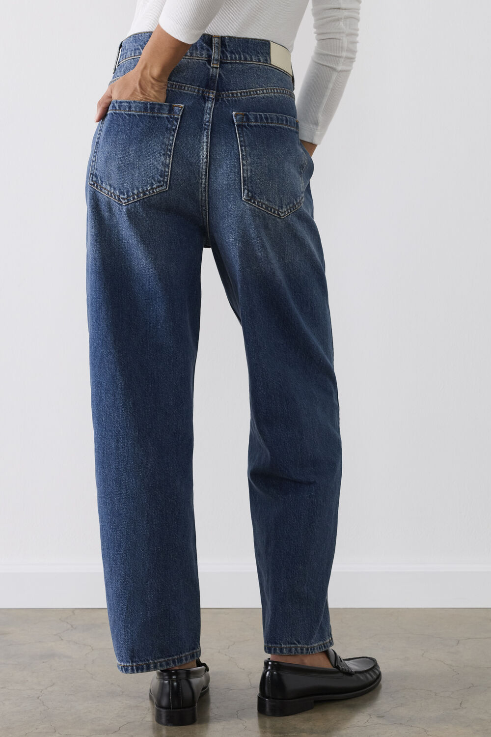 Denim Authentic Barrel Leg Jean