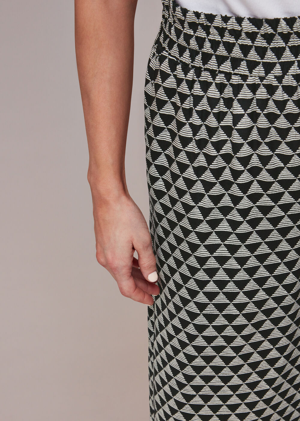 Petite Triangle Checkerboard Trouser