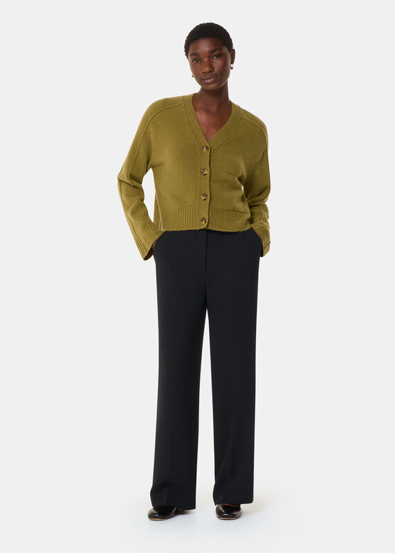 Black Ultimate Crepe Pants 