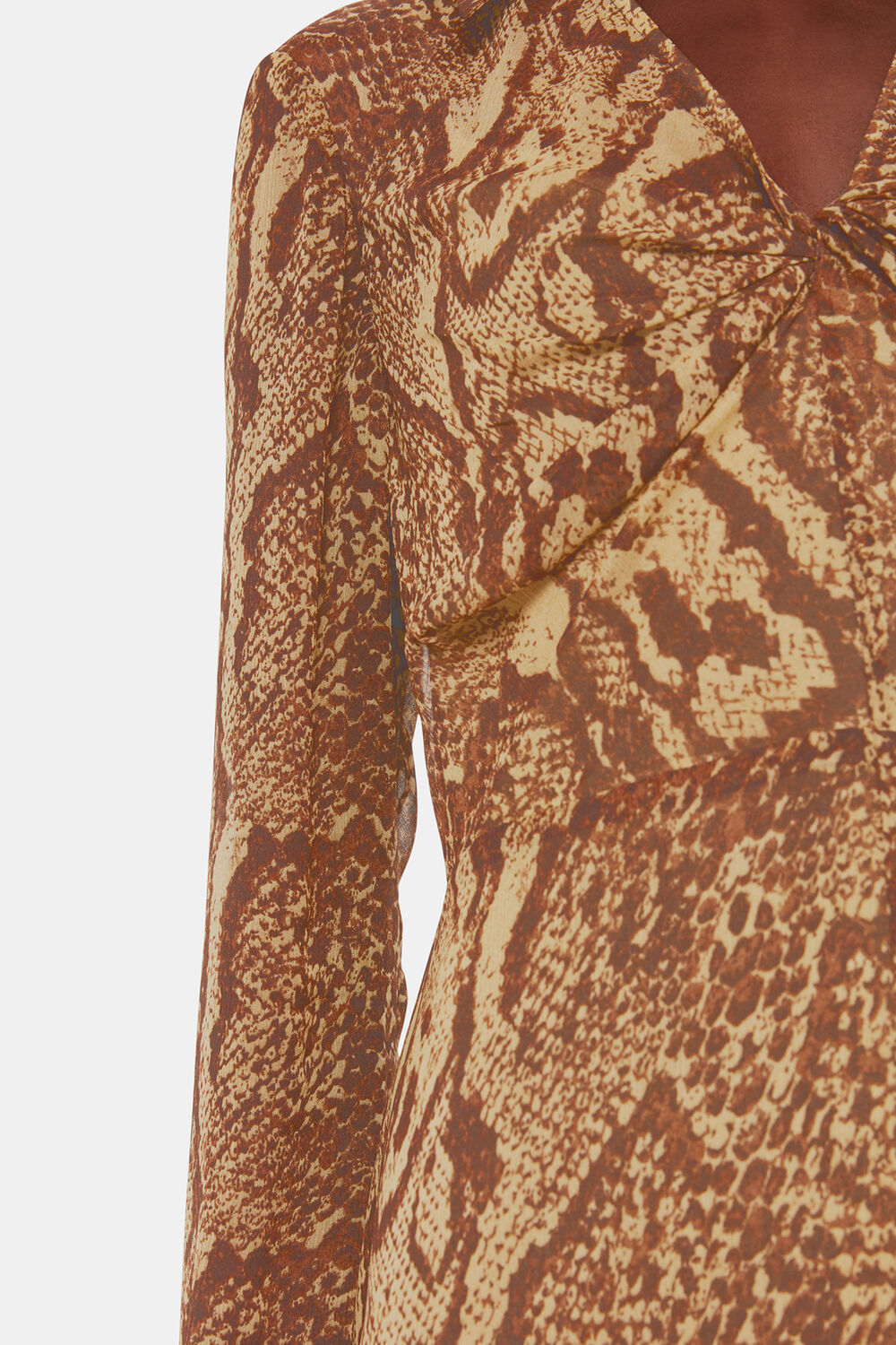 Serpent Print Midi Dress